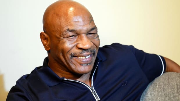Former heavyweight champ Mike Tyson during an interview with USA TODAY. Mike Tyson