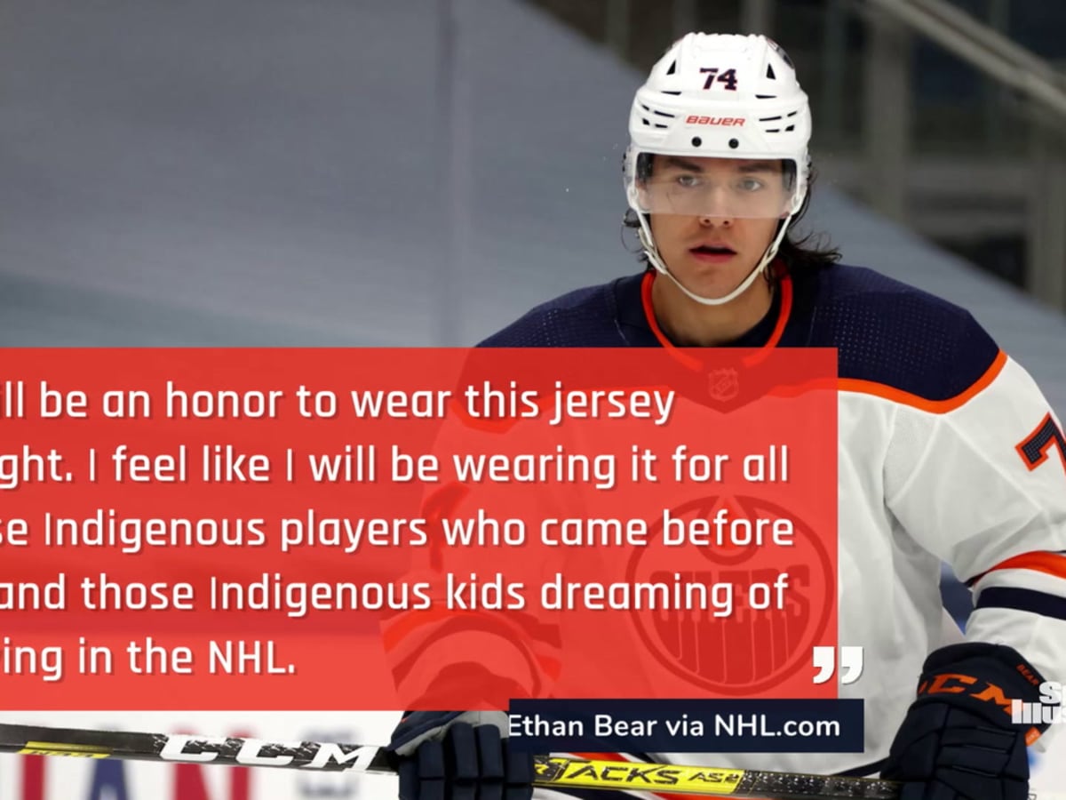Edmonton Oilers Ethan Bear Dons Special Cree Jersey Ahead Of Season Opener En Fuego